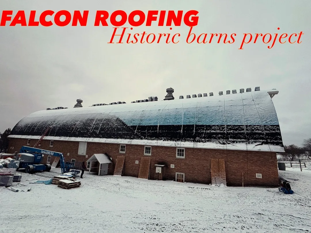 A winter roof replacement on a Northern Michigan property